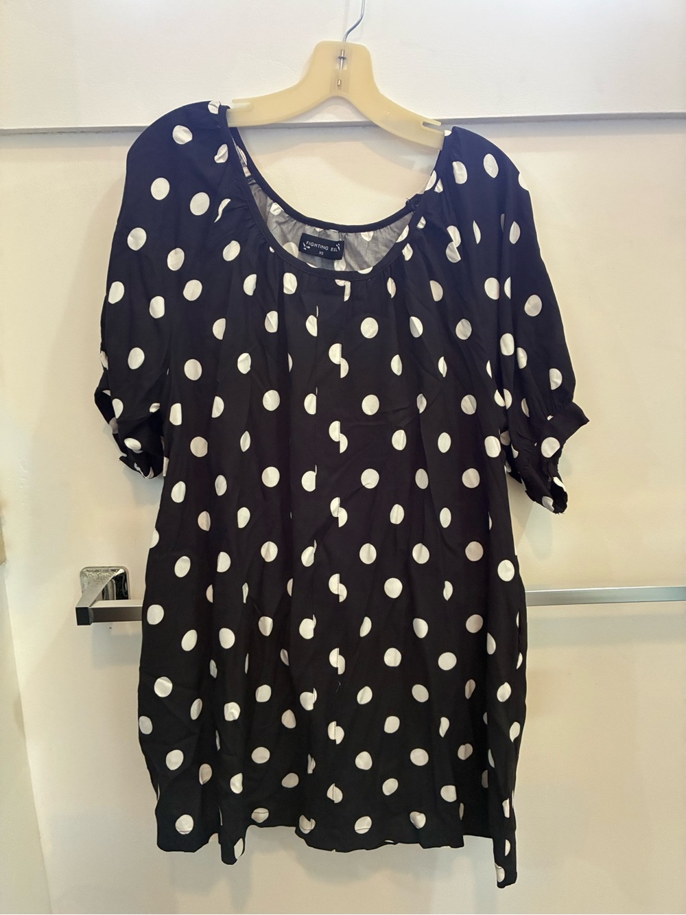 Fighting eel polka dot mini dress